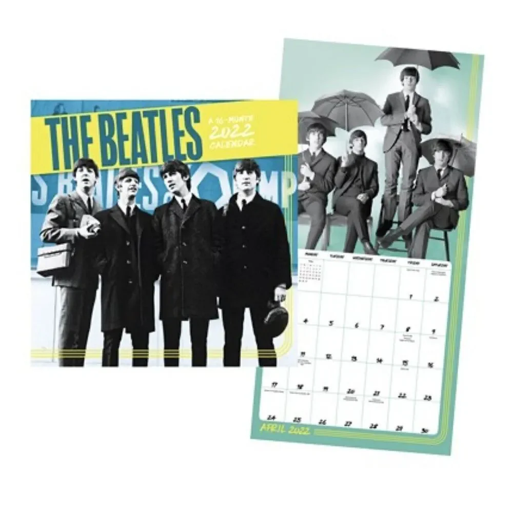 The Beatles 2022 16 Month Wall Calendar‎ Band Rock and Roll Music New Sealed